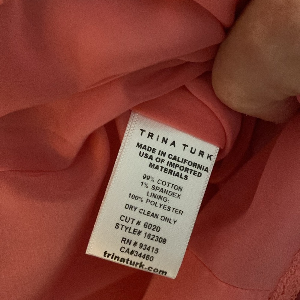 Trina Turk Dress Size 4 - Picture 3 of 5